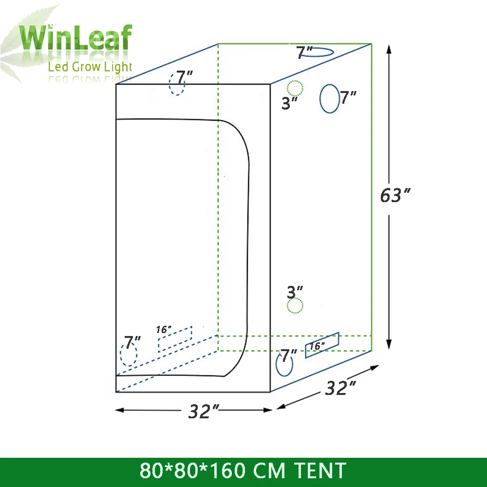 Тент для выращивания, светильник для выращивания растений в помещении, гидропоника, теплица, светильник для выращивания растений, палатки 60, 80, 100 см, тент для выращивания растений