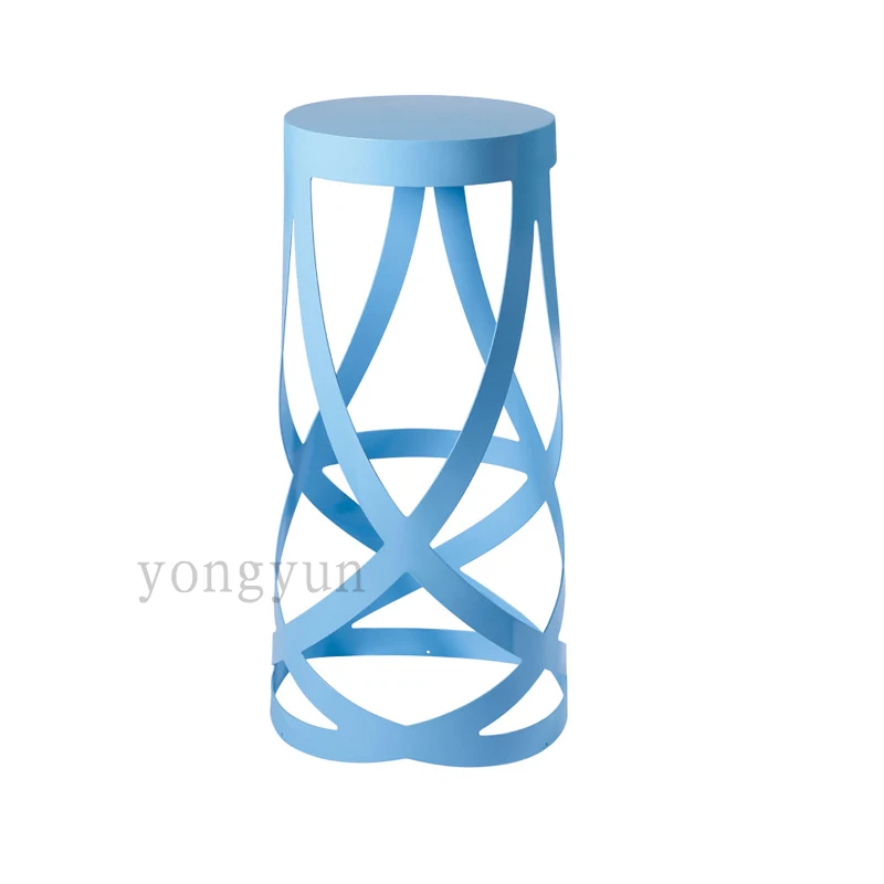Столовая Мебель минималистский современный Ribbon барные стулья Личность Творческая бытовой hotel обеденный стул - Цвет: blue