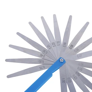 Измеритель толщины зазора, 0,02-1,00 мм, 17 лезвий - изображение