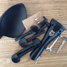 Из черного дерева качество Скрипки штуцер, скрипичные принадлежности в виде медного цветка инкрустация