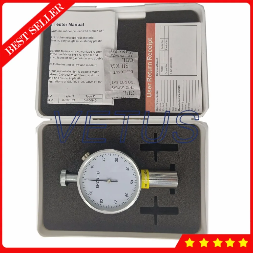 LX D 1 Single Pointer Shore D Hardness Tester Meter with Common Hard