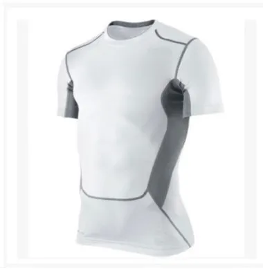 

6 Colors Men's Base Layer Compression Shirts Boy's Short Sleeve Top