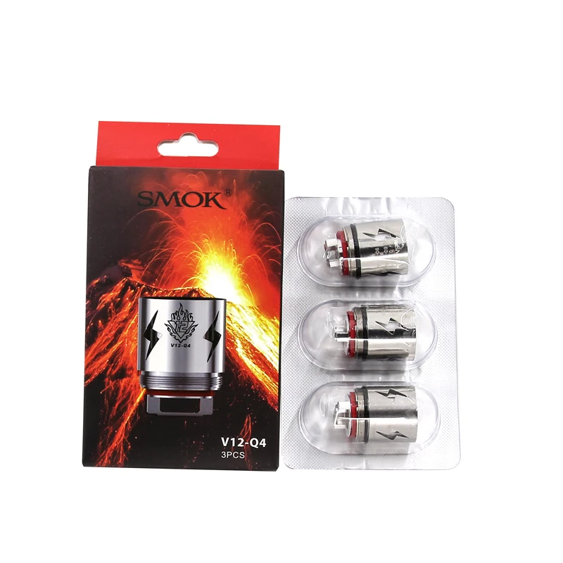 3 шт. SMOK TFV12 катушка головы V12 T12 Q4 T6 X4 T8 RBA сопротивление ядро DS двойной Замена резистора для TFV12 атомайзер танк