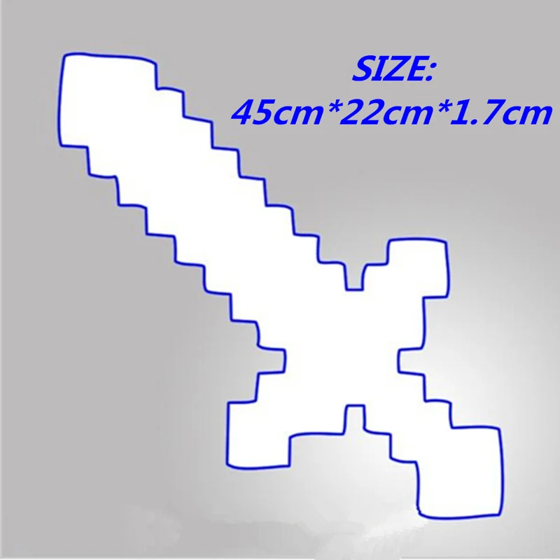 1 шт. новейший дизайн размер 45 см синий алмаз меч Мягкая EVA пена игрушка меч для детей