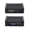 Barebone QOTOM Dual Lan Mini PC con procesador Celeron/Core i3/Core i5, 2 LAN, 4 USB,10W, pequeño HTPC 1080P WIN 10 Linux ► Foto 3/6