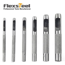 6 шт. набор Дырокол 3-4-5-6-7-8 мм кожаный ремень бумажный резиновый пластиковый отверстие Прокладка Производитель DIY кожевенное ремесло инструменты