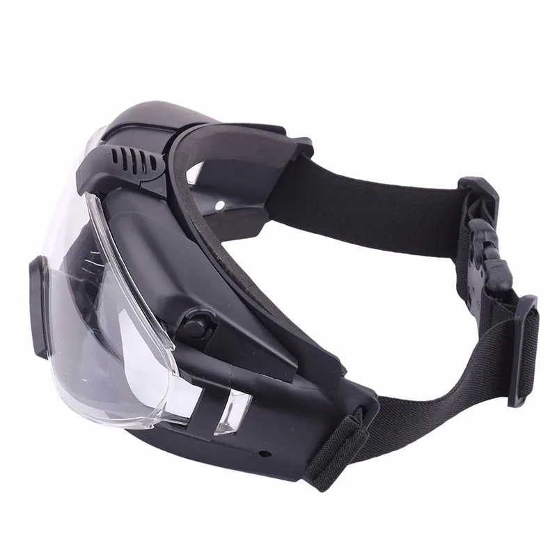 Тактические анти-запотевающие очки с вентилятором страйкбол на открытом воздухе ударопрочность Велоспорт ультрафиолетовая защита очки прозрачные линзы