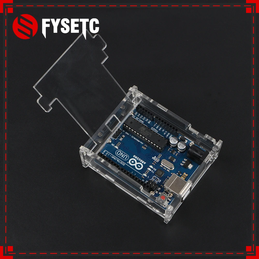 

Latest Upgrade Uno R3 Case Enclosure Transparent Acrylic Box Clear Cover Compatible For Arduino Uno R3 Board Module Diy Kit