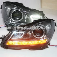 Для Mercedes-Benz W204 с 6000 K HID комплект в ближнего и дальнего света 2013
