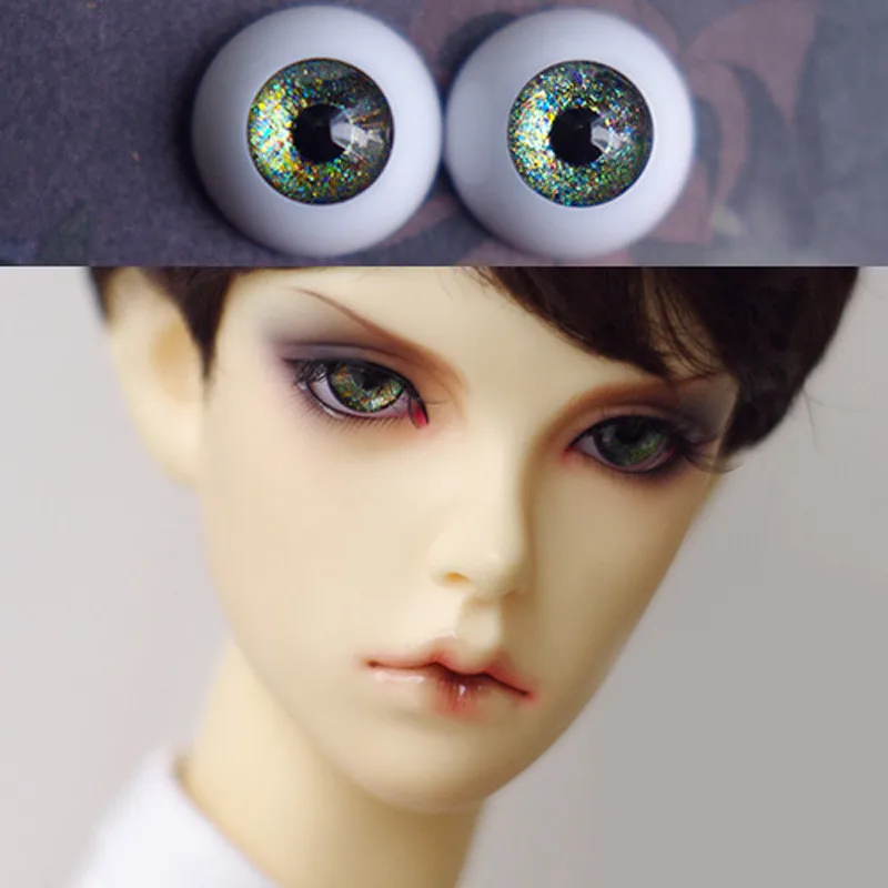 Глаза Bjd для кукол BJD игрушки sd очков 1/3 1/4 1/6 1/8 SD 16 мм 18 20 22 акриловые зеленые глаза