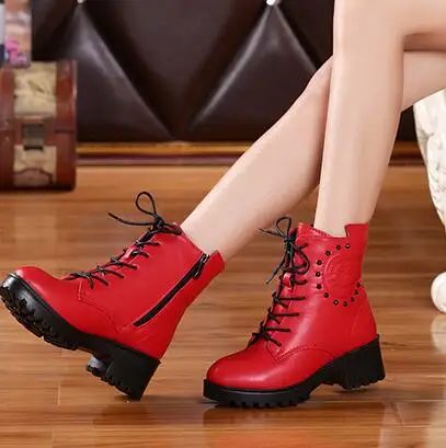 

British wind season Martin boots new female shoes boots and thick with cotton snow boots cotton shoes XueShengChao female boots
