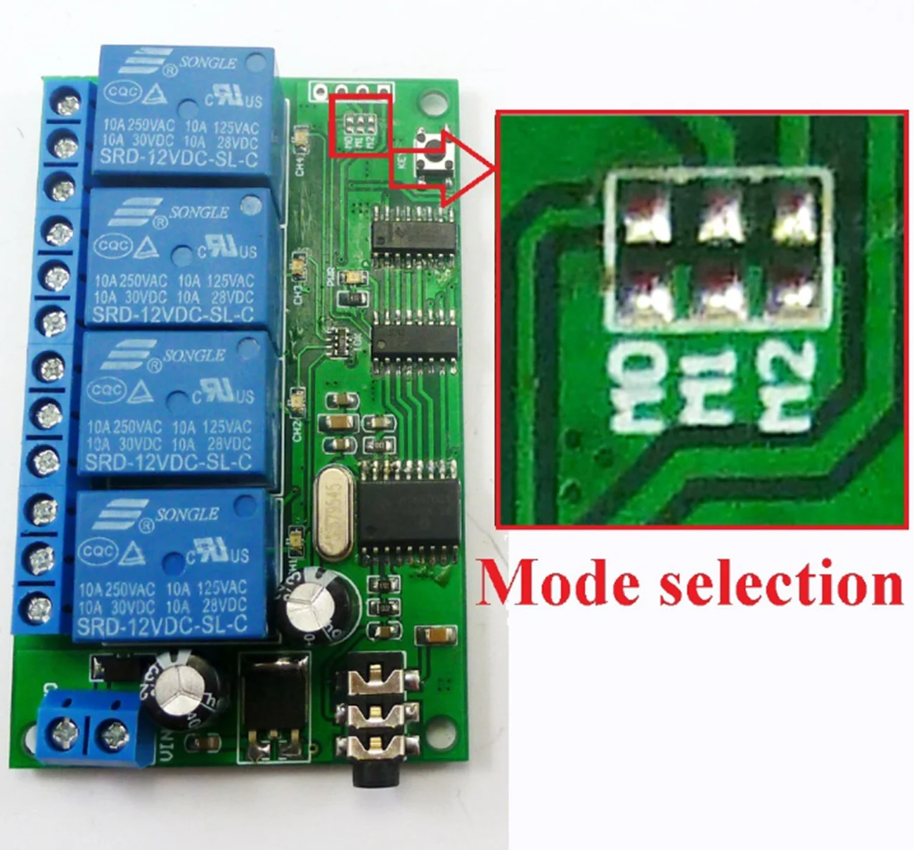 AD22B04 4CH MT8870 Dtmf сигнал тон декодер голоса телефон пульт дистанционного управления релейный переключатель модуль 12 В DC для Светодиодный мотор умный дом Plc