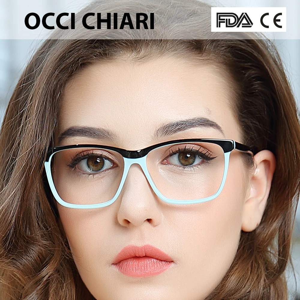 OCCI CHIARI модные большие очки 54 см для женщин с пружинной петлей рецептурные линзы