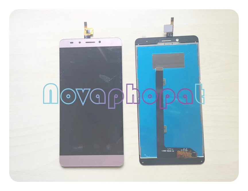 

Novaphopat Gold/Gray LCD Screen For Infinix Note 3 X601 Touch screen digitizer Sensor With LCD Display Full Assembly Replacement