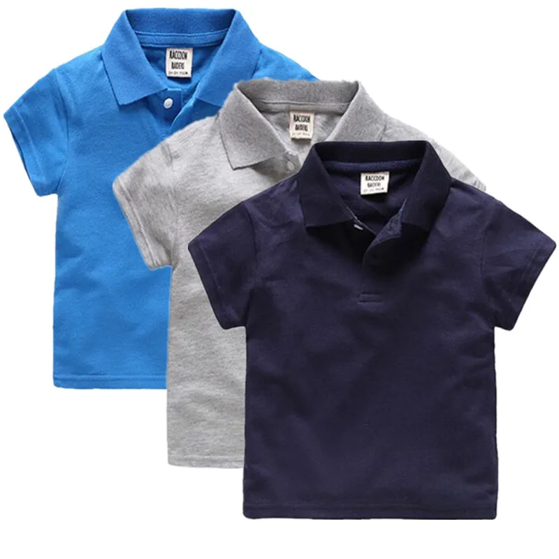 Hot garçons chemise à manches courtes 2017 été nouveauté garçons vêtements enfants Polo taille 2-6Y enfants vêtements garçons marque