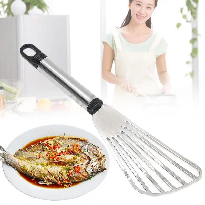 Buy Stainless Steel Fish Spatula Frying Flat Slice