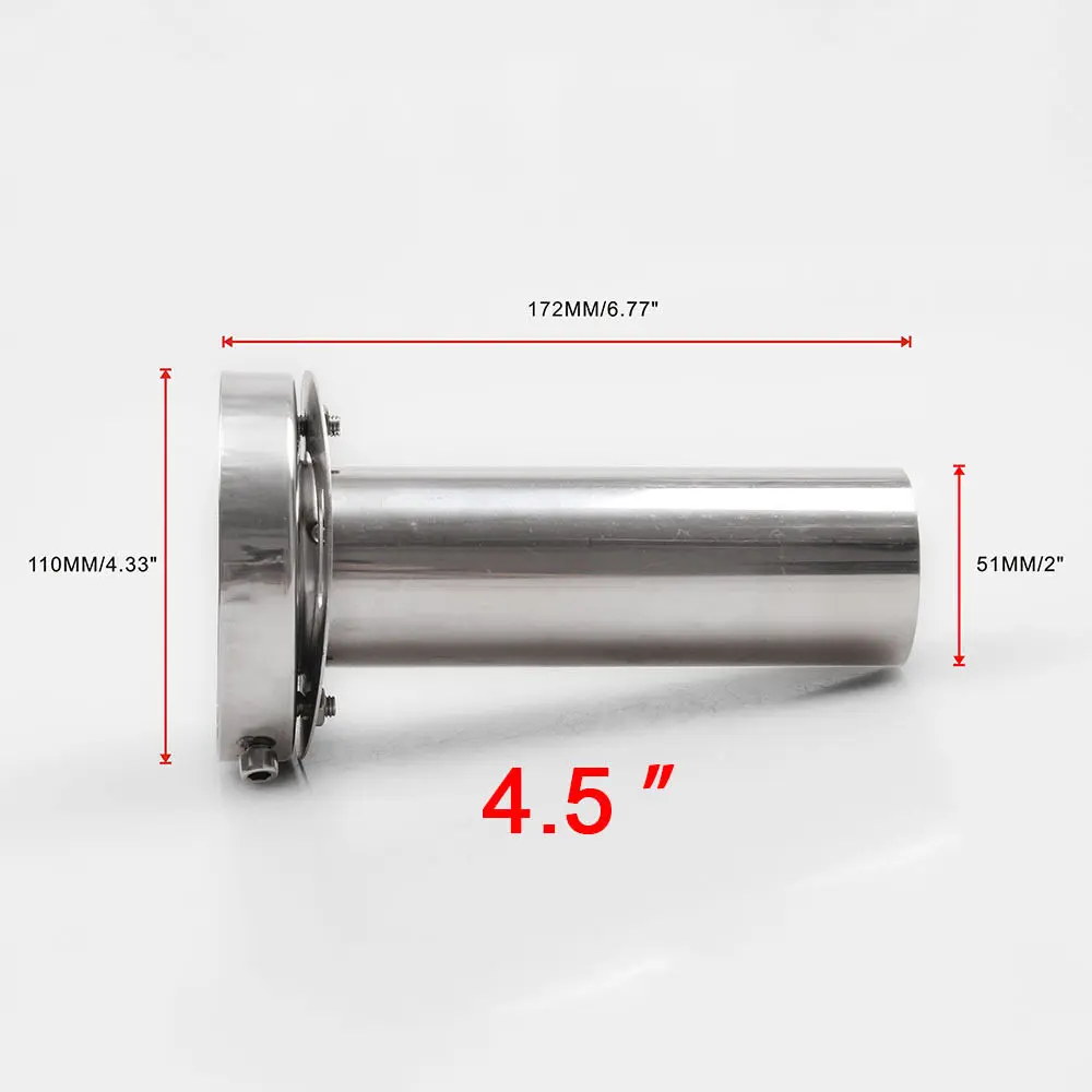 Авто универсальный глушитель выхлопных газов 3,5/4/4,5 дюймов нерегулируемые Хвост глушитель выхлопной трубы для всех автомобилей Качество выхлопные глушители - Цвет: 4.5 inch