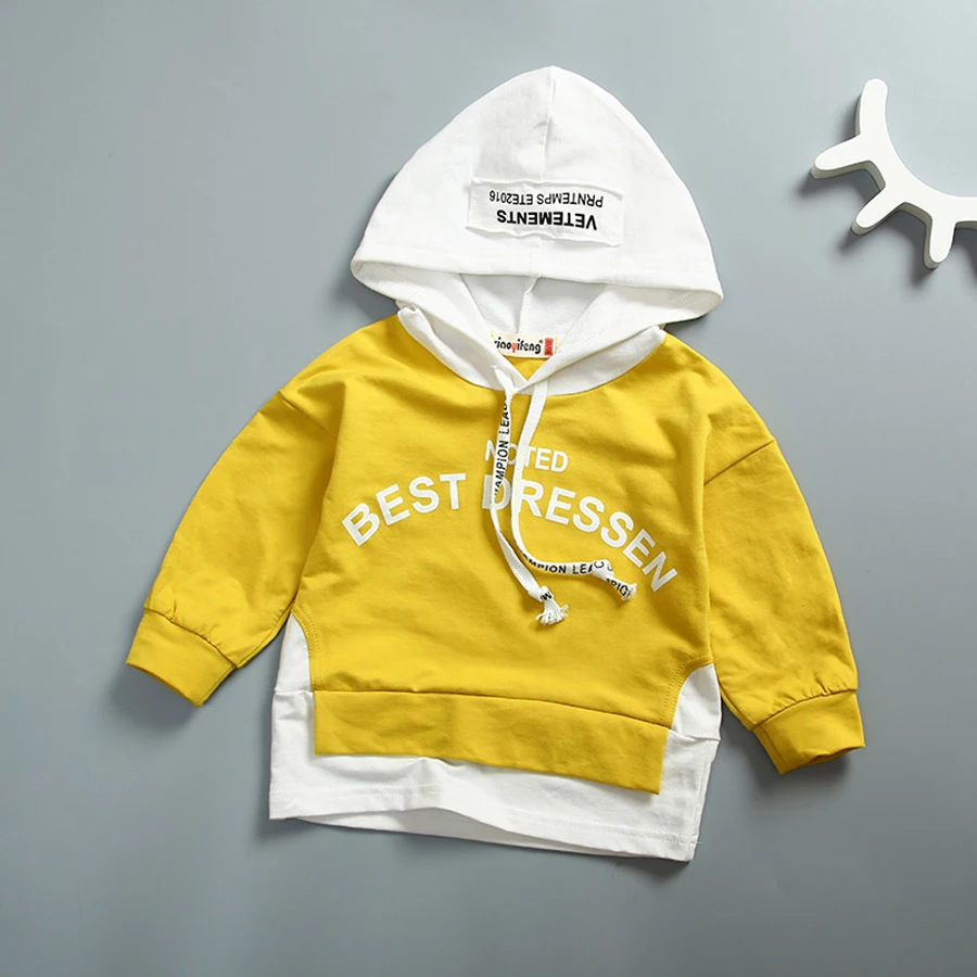 

Boys Tops Winter Long Sleeves Clothes 2017 Boys Sweatshirt Cotton T Shirt Brand Fake 2 Pieces Hoodies Boys Thicken Jacket DS9