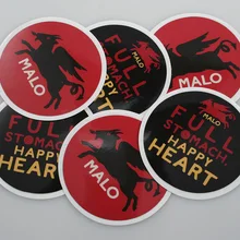 Быстрая Пользовательские трафаретные стикеры Водонепроницаемая особенность и металлический материал металлический логотип на заказ наклейки- DH12505