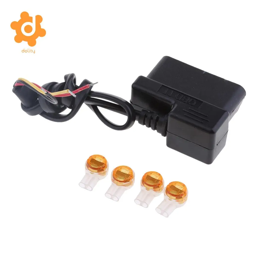 dolity OBD 2 Pin Step Down Cable 12V/24V to 5V Car Power Inverter Hard Wire Kit Buck Line Hidden Style