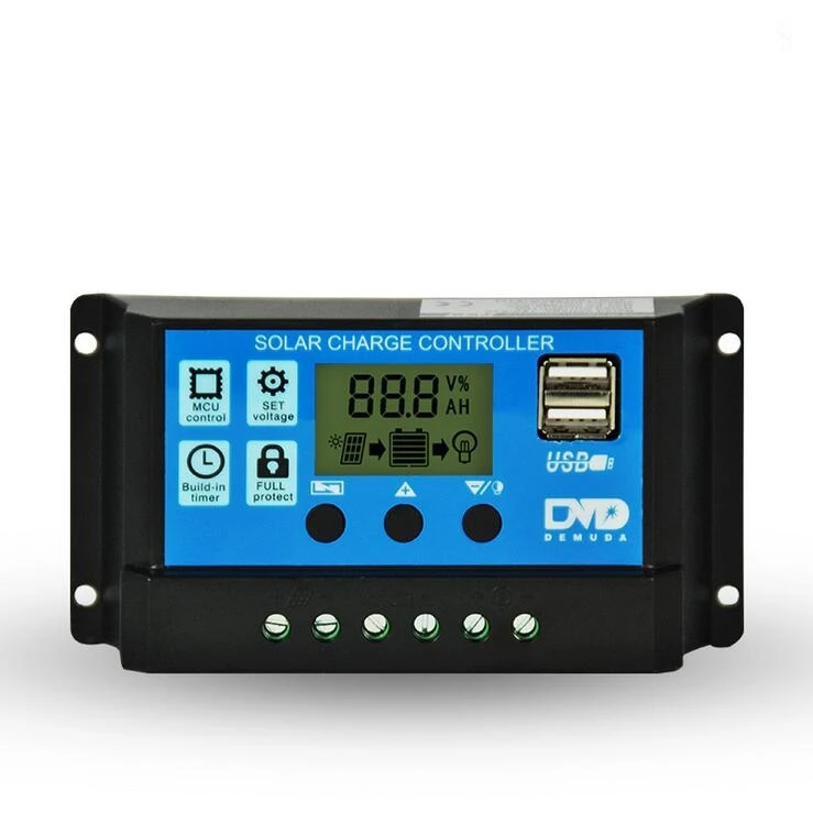 

LCD Display PWM Solar Charge Controller 12V 24V 10A 20A 30A Automatic Solar Battery Panel Controller Universal System