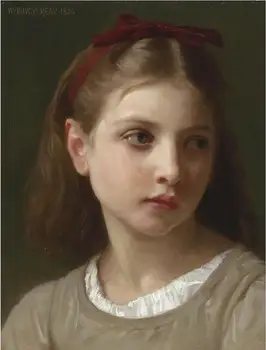 

Handmade Oil painting reproduction Une petite fille by William Bouguereau