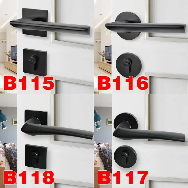 

2018 Sale Cadeado Padlock Door Lock Mute Magnetic Suction Bedroom When Contracted Fission Black American Locks Real Wood Handle