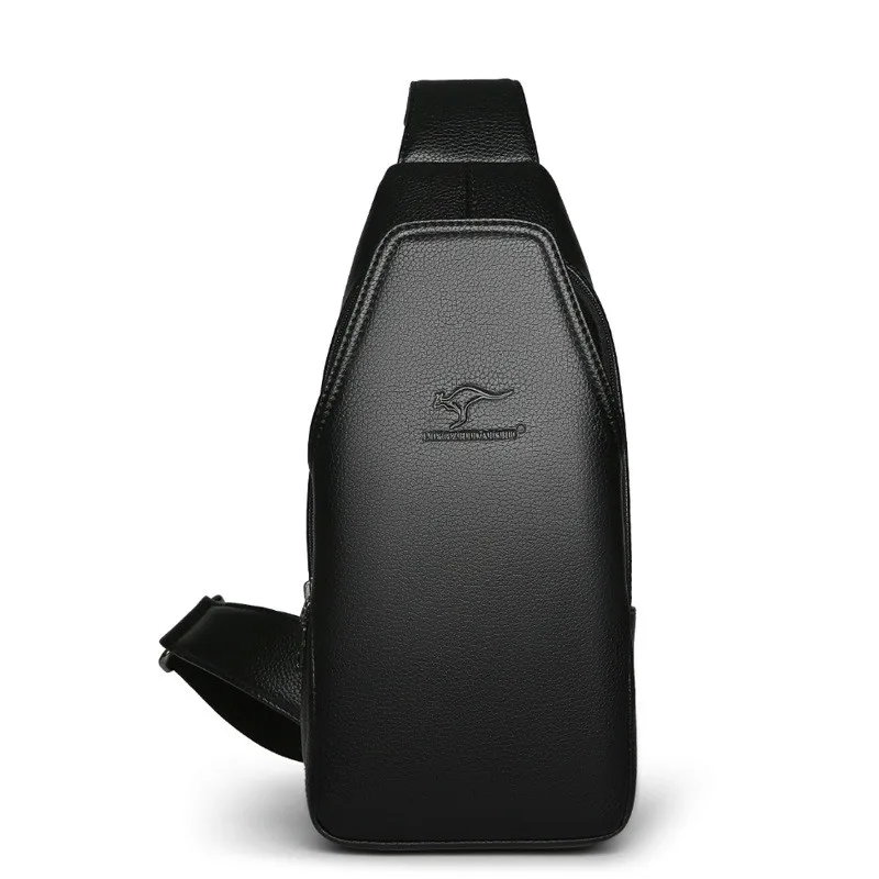 

New Leather Crossbody Bags Men Chest Pack for Short Trip Men Messengers Bag Hot-Summer Shoulder Bag