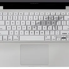 XSKN Серия животных искусство клавиатура кожа Кит дизайн высокое качество силиконовая клавиатура чехол для MacBook Pro 13 15 17 дюймов, белый