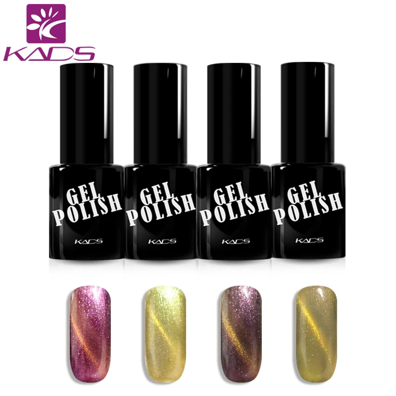 

KADS 4pcs 9.5ml Chameleon Polish + 1pcs Magnet Nail Gel Polish Soak Off UV Gel Varnish 3D Shining Colors Magnet Gel lacquer