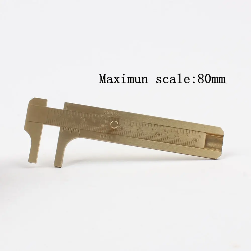 Measure-Measurement-Tool-Pocket-80mm-Mini-Solid-Brass-Sliding-Gauge-Double-Scale-Vernier-Caliper-Portable-Tool