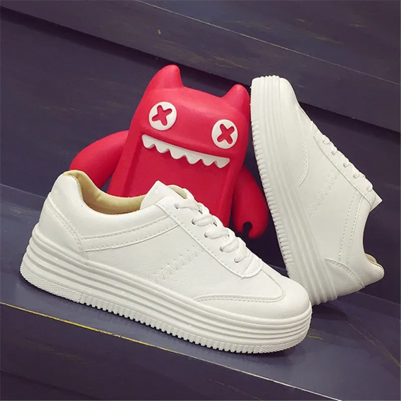 Fall 2016 han edition platform cake with white shoe leisure new pink women s shoes breathable