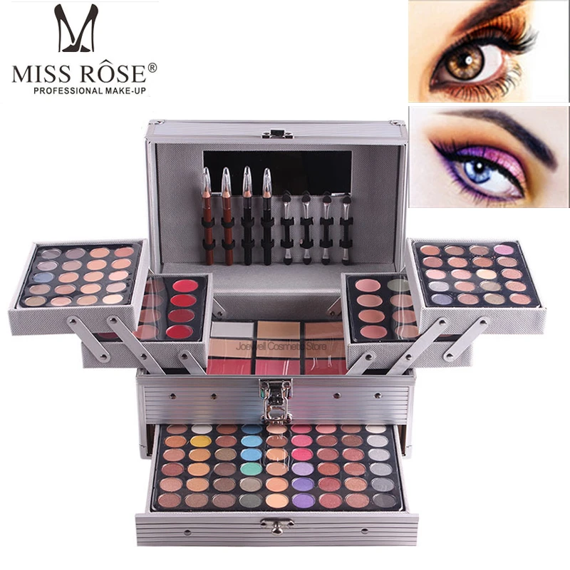 Kit de maquillaje profesional para mujer, caja completa de cosméticos, 190  colores|Sets de maquillaje| - AliExpress