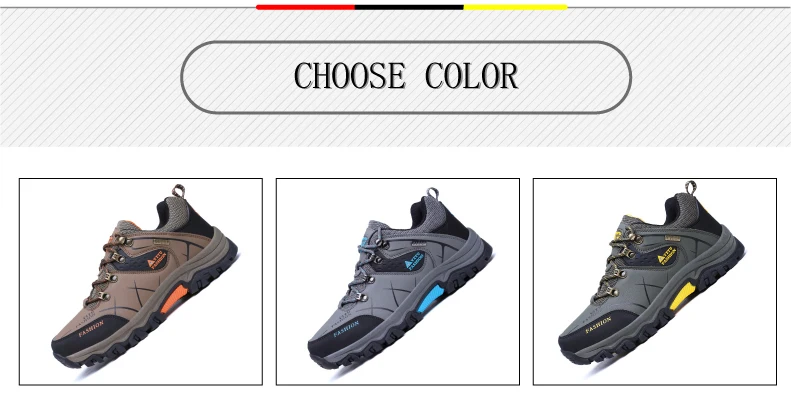 Men Hiking Shoes Waterproof Anti-Skid Outdoor Trekking Shoes High Quality Climbing Sneakers Man Sports Shoes Plus Size 39~47 (3)