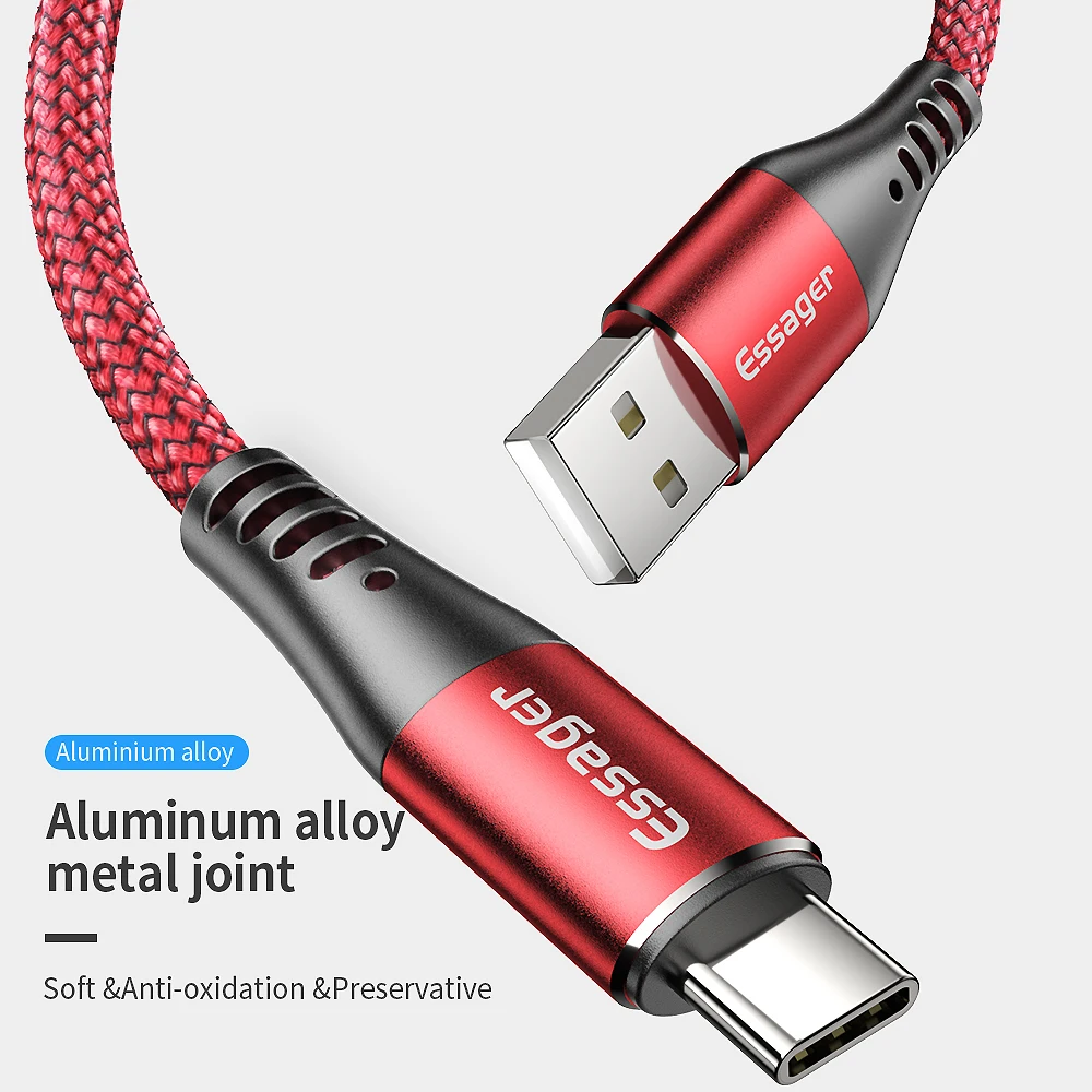 Essager 5A usb type-C кабель SCP Supercharge для huawei Mate20 Pro P20 Quick Charge 4,0 3,0 USB C кабель Android зарядное устройство Шнур для передачи данных