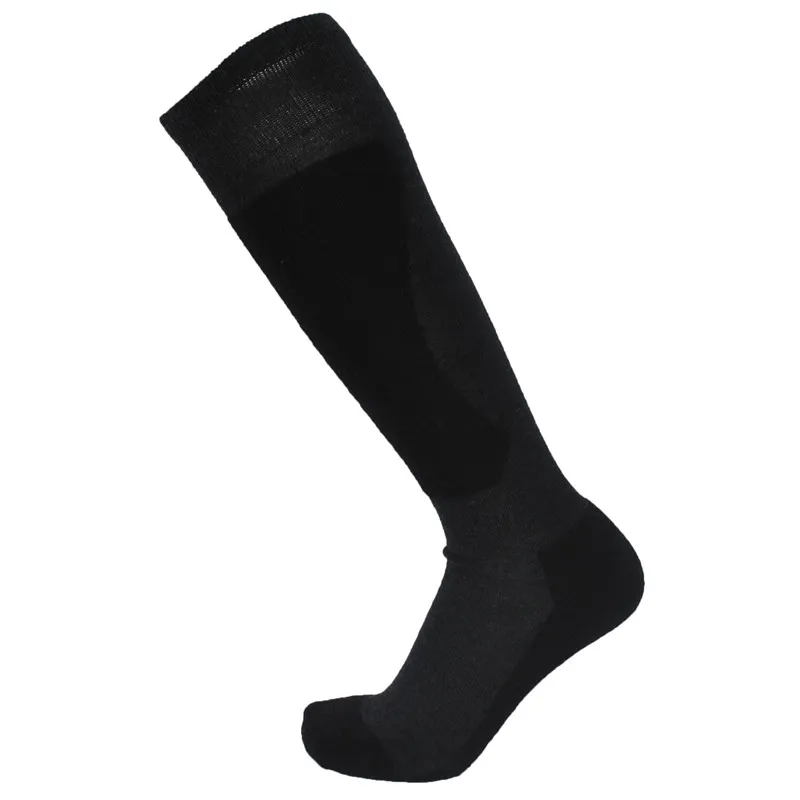 Зимние уличные спортивные носки из 42% мериносовой шерсти, толстые черные и серые Лыжные носки, мужские носки, женские носки(1 пара