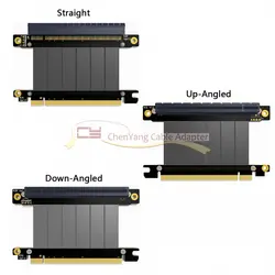 1 шт./PCI-E Gen3.0 16x к 16x стояка кабель 10 см 20 см 30 см 40 см 50 см PCI-Express PCI-E X16 Extender вниз под прямым углом локоть Дизайн