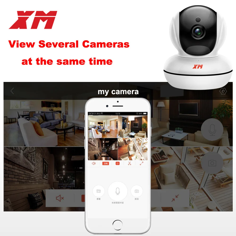  Wifi camera HD 960P/080P home IP Camera support SD Card Pan/Tilt Night Vision Security Camera P2P C - 32832207222