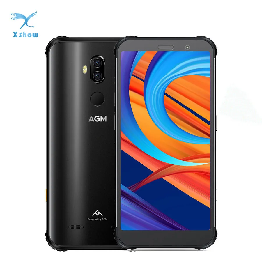 New AGM X3 8GB 64GB IP68 Android 8.1 Snapdragon 845 5.99" Rear 12MP+24MP Front 20MP Camera Fingerprint NFC Waterproof Smartphone