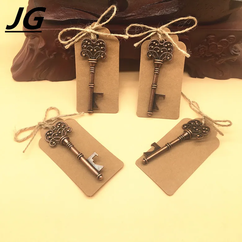 100 PCS Key Bottle Openers,Vintage Skeleton Key Bottle