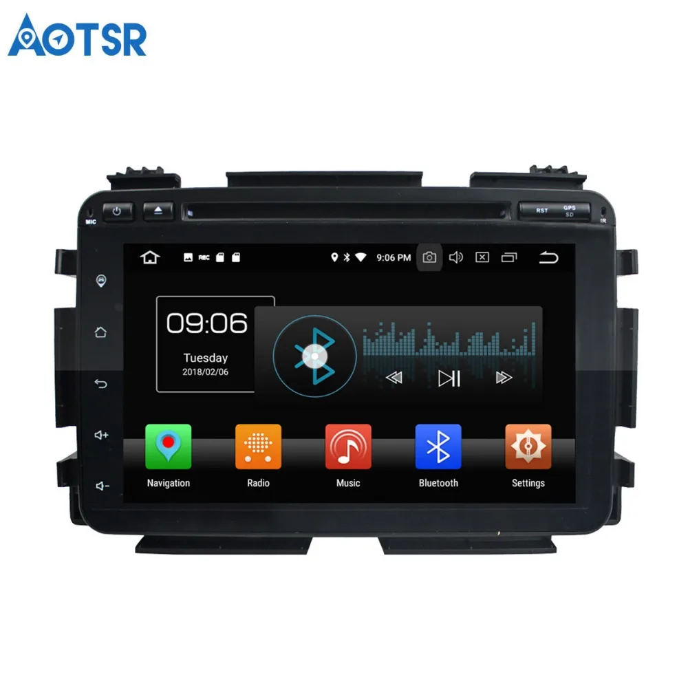 Автомобильный DVD плеер Aotsr Android 8 0 7 1 GPS навигация для Honda HRV 2015 VEZEL мультимедийный