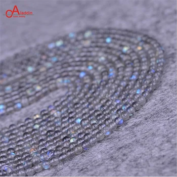 

Aladdin Brand Nature 2mm 3mm Gray Moonlight Ash Loose Round Beads for