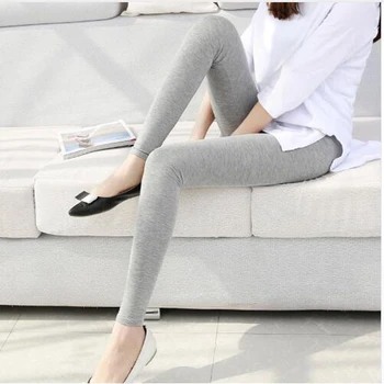 Leggings in tinta unita per donna 2026 Pantaloni jeggings skinny in cotone modale Rosso Viola Rosa Nero Grigio 6XL 5XL XS Legins