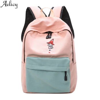 

Aelicy Fashion Ladies Outdoor Simple Zipper Canvas Backpack Travel Students School Bag Mochila De Lona Al Aire Libre De Moda
