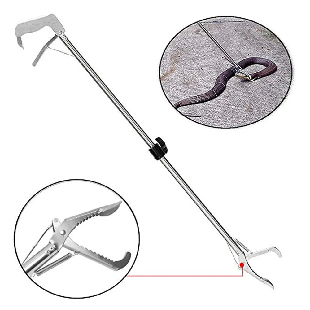Inoxidável Cobra Alicate Dobrável Tong Vara Grabber Catcher Caça Ferramenta Aço 19 Cheap Ferram. atividade ar livre