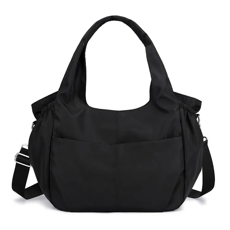 Женские сумки, нейлоновая водонепроницаемая сумка через плечо, сумка-мессенджер для путешествий, повседневный клатч, Большая вместительная сумка через плечо, женская сумка - Цвет: Черный