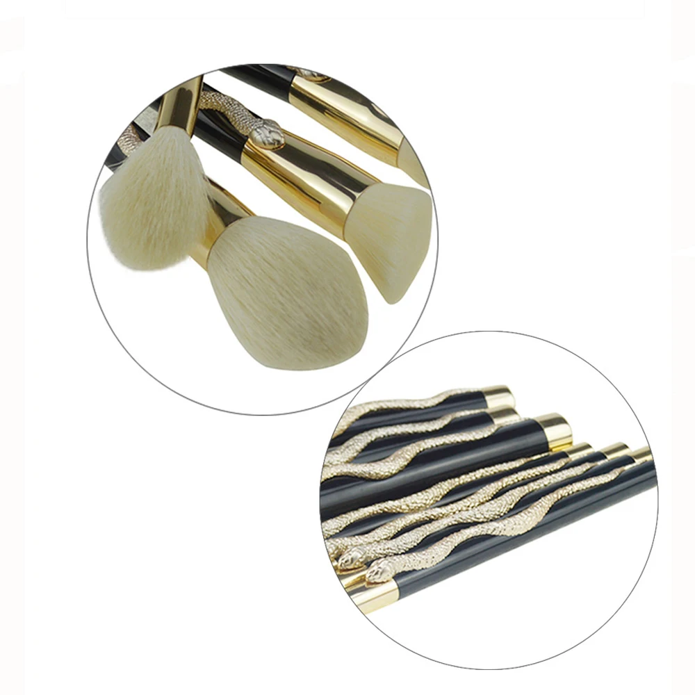 VANDER Makeup Brushes Professional 10 Pcs Makeup Brush Set Foundation Powder Blush Make Up Tools Kit With Brush Bucket (11)