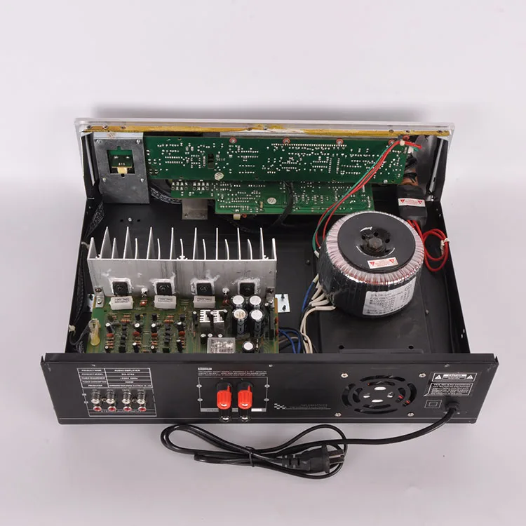 DS9702 алюминиевый сплав KTV аудио усилитель домашний караоке профессиональный мощный домашний компьютер HiFi усилитель