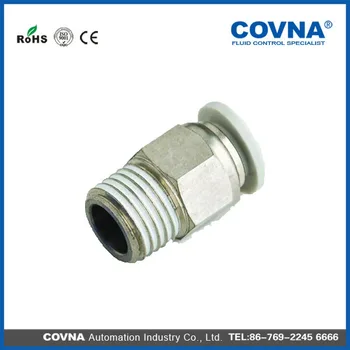 

Brass straight thread pipe joint pneumatic quick connect fittings PC low price