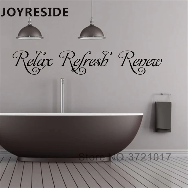 Bathroom decal stickers deals